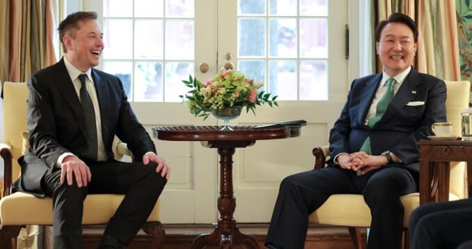 韓國總統見馬斯克