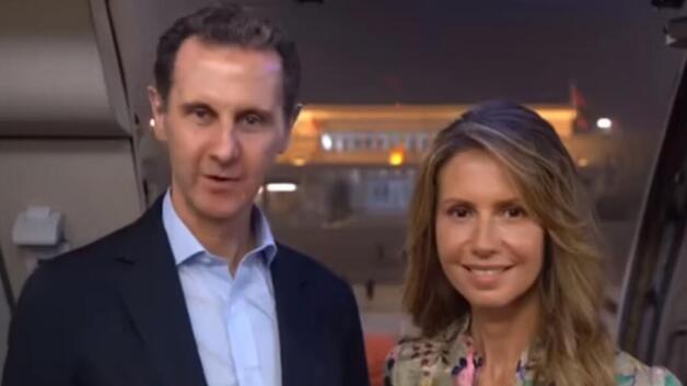 敘利亞總統(tǒng)夫婦用中文道別