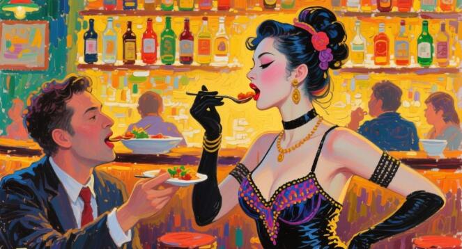 杭州酒館被曝提供女舞者用嘴喂食服務